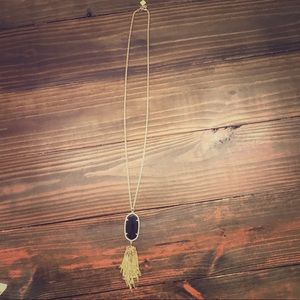 Kendra Scott Rayne necklace in gold and black